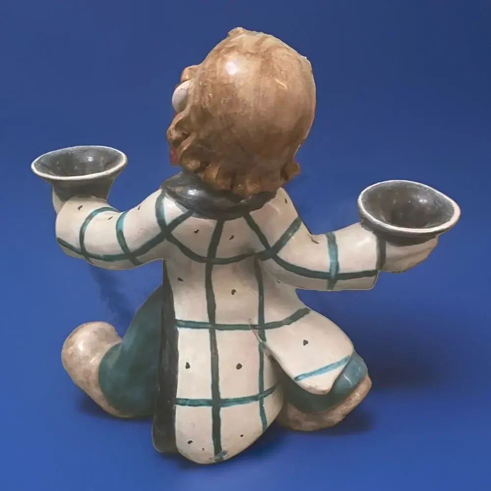 1920's Wein Vienna Art Deco Figural Boy Candle Holder by Bosse 9.5